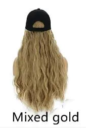 Wig with Hat - Corn Perm Style