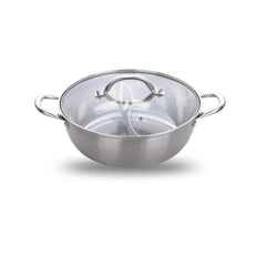 Titanium Plated Stainless Steel Dual Section Hot Pot