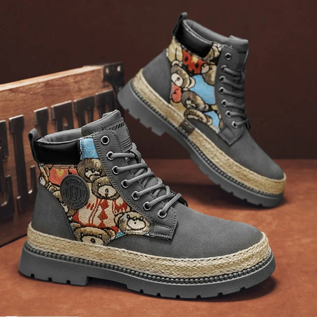 Botas de hombre CYYTL, zapatos de invierno de cuero