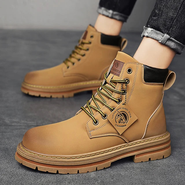 Botas de hombre CYYTL, zapatos de invierno de cuero