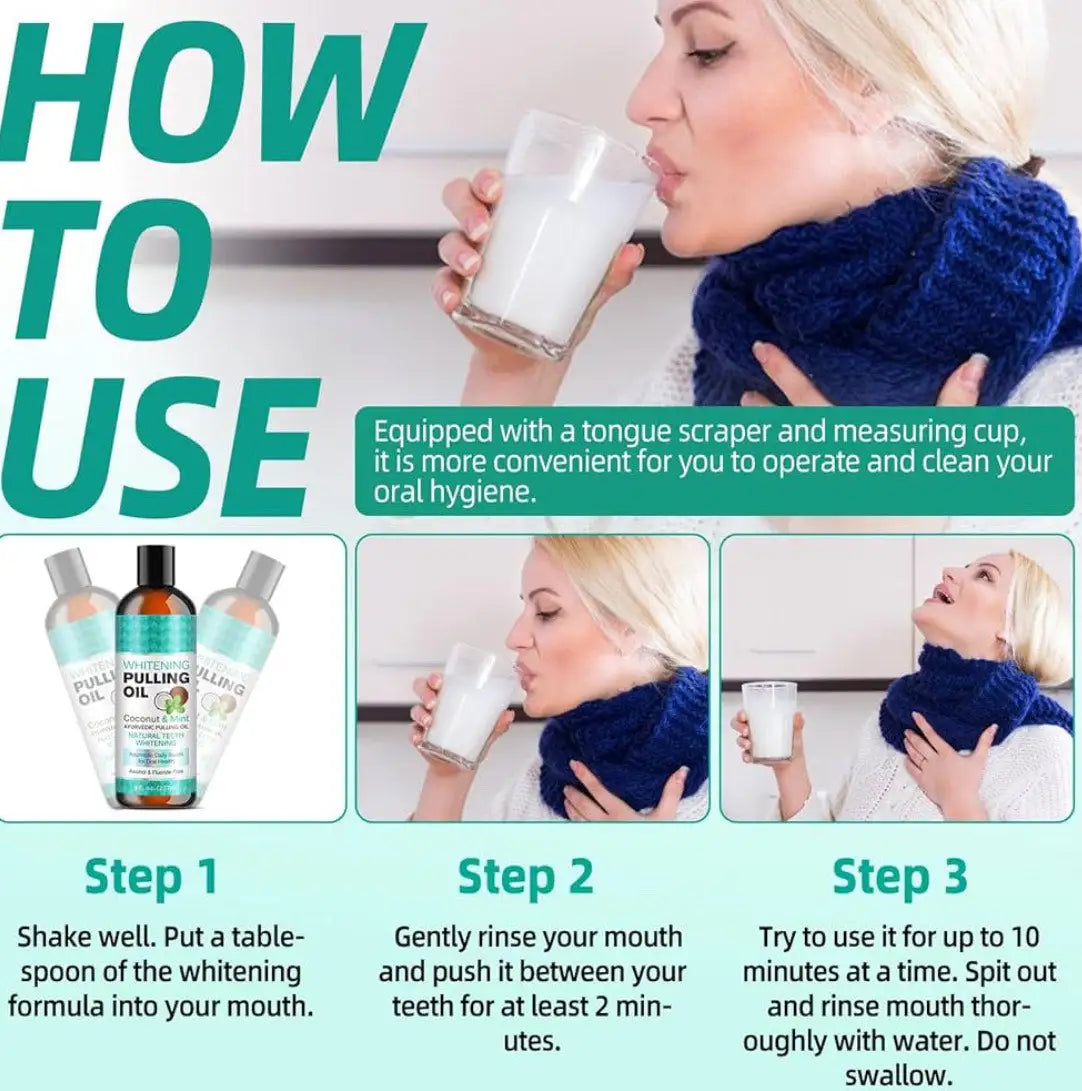 Cuidado bucal con menta fresca