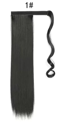 Clip-In Long Straight Ponytail Extension for Women