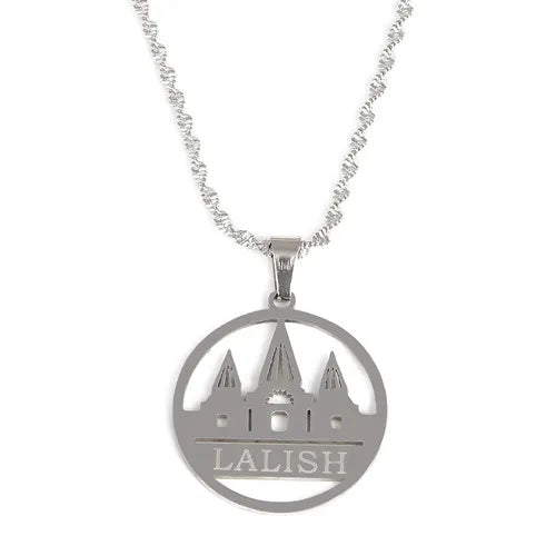 Collar con colgante de acero inoxidable Lalish