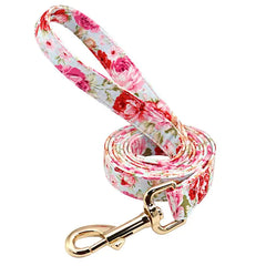 Personalized Printed Dog Collar Leash Set