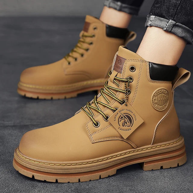 Botas de hombre CYYTL, zapatos de invierno de cuero