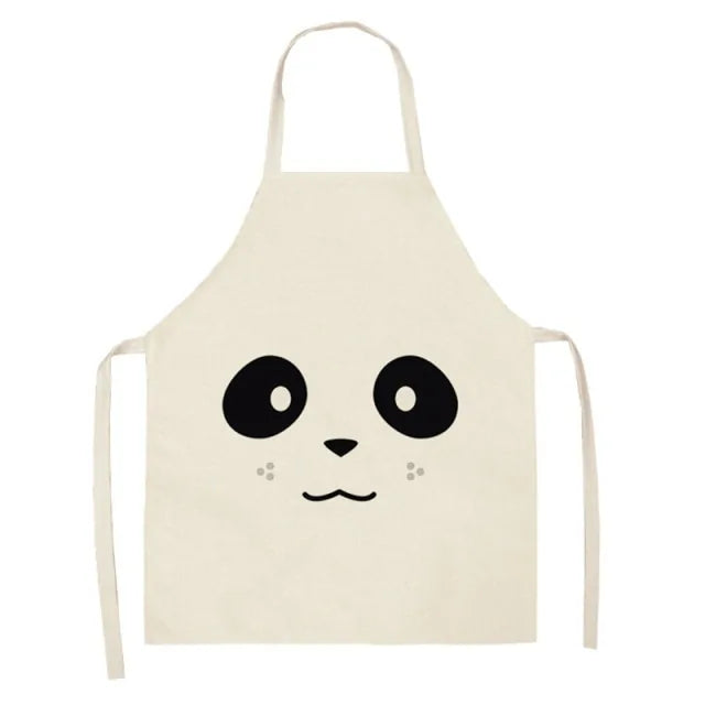 Delantal impermeable con estampado de animales de dibujos animados