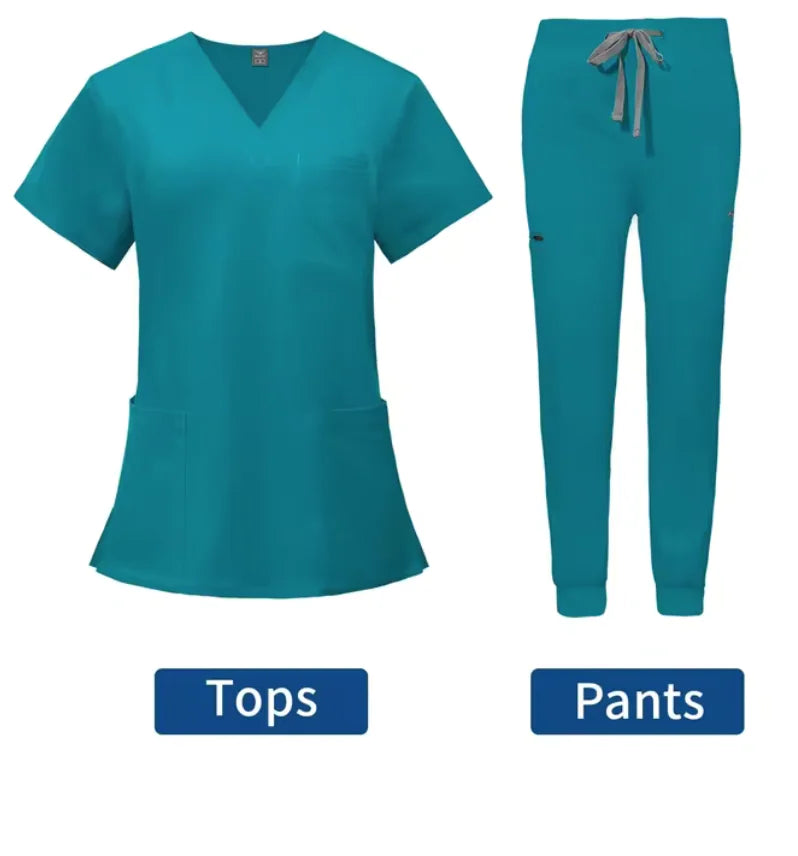 Conjunto de jogging con uniforme médico