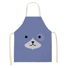 Cartoon Animal Pattern Oilproof Apron