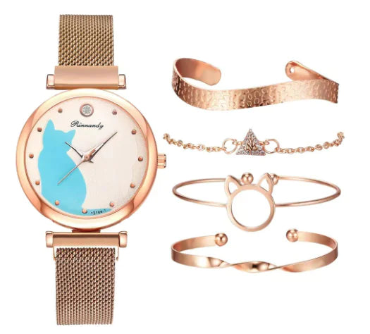 Conjunto de reloj de moda para mujer
