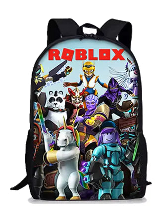 Mochila de Roblox con dibujos animados en 3D para niños