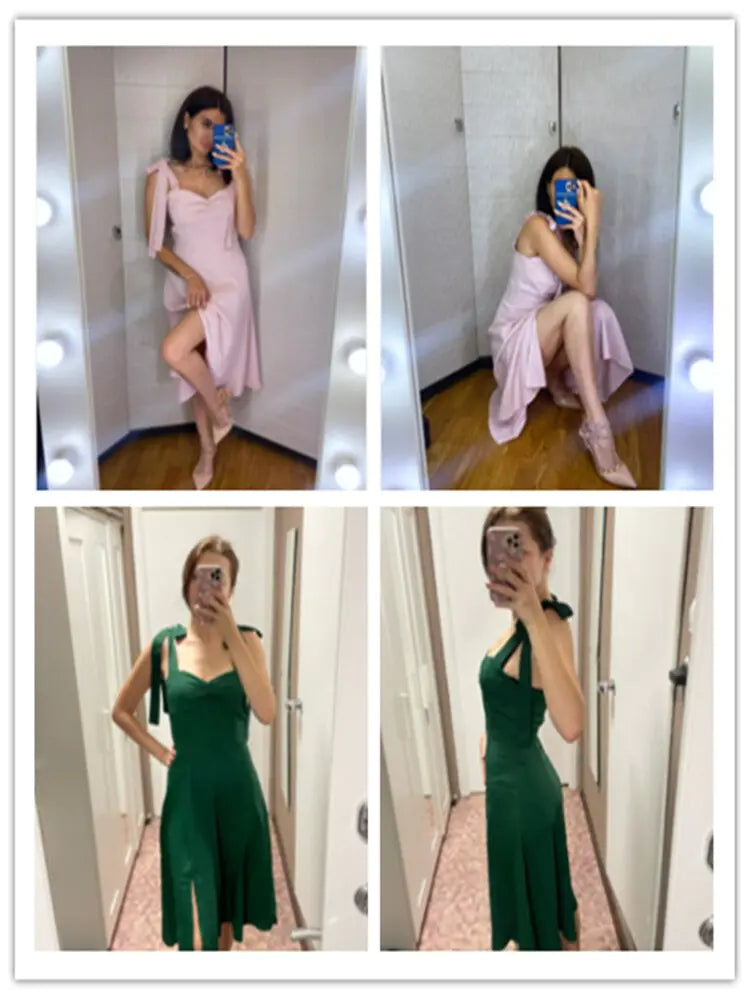 Vestido largo informal elegante de verano para mujer