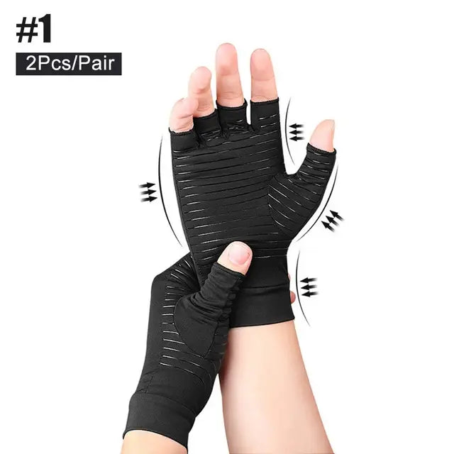 Guantes de compresión de cobre para artritis: alivio del dolor