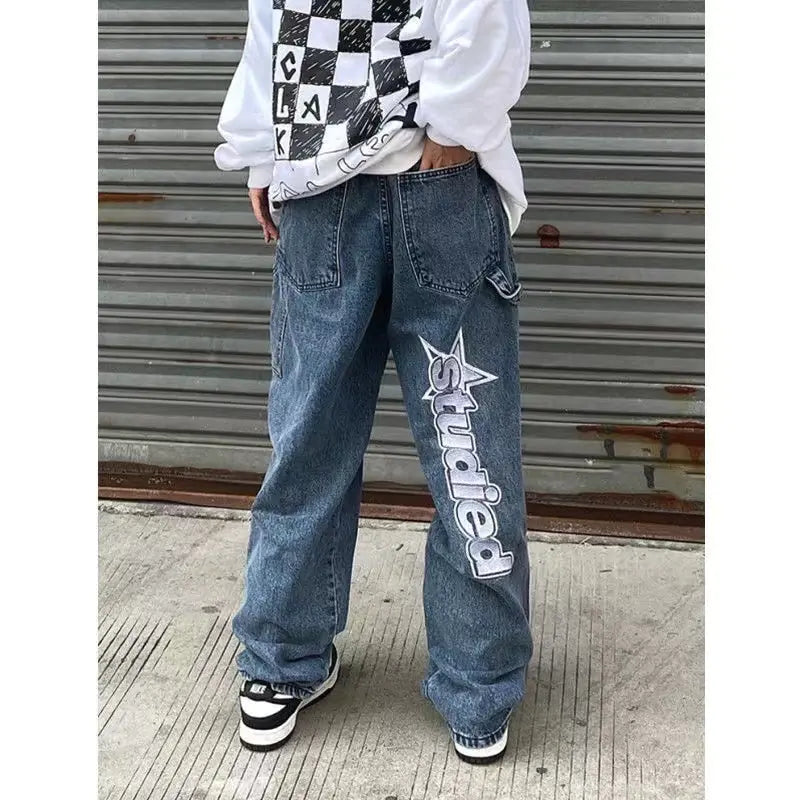 Ropa de calle informal con estampado de letras de moda coreana para mujer Y2K