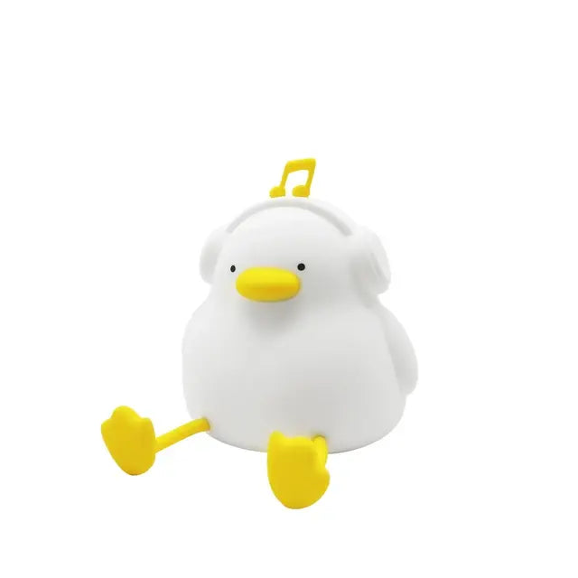 Luz de noche LED con forma de pato de dibujos animados