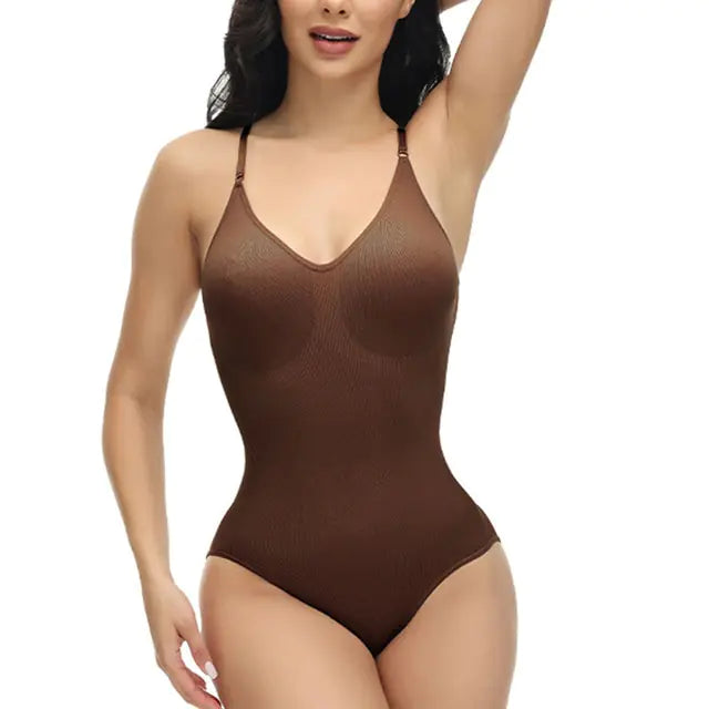 Body con tirantes finos y escote en V