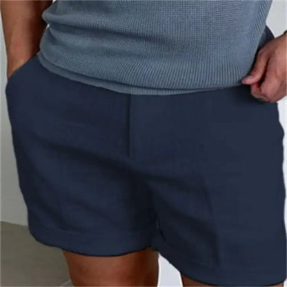 Pantalones cortos de entrenamiento con bolsillos inclinados para hombre