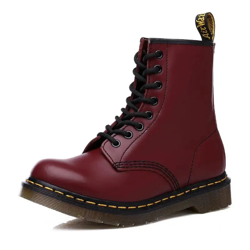 Botas de cuero con suela gruesa