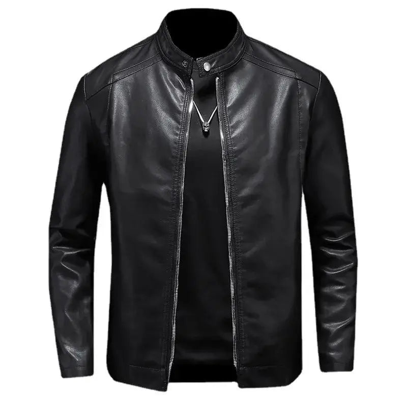 Chaqueta de cuero de otoño