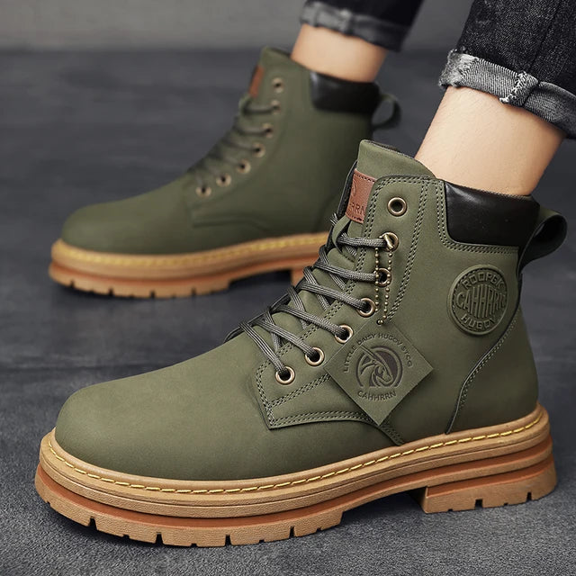 Botas de hombre CYYTL, zapatos de invierno de cuero