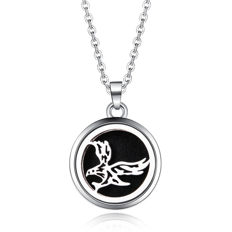 Collar con colgante de aromaterapia y difusor de aceites esenciales
