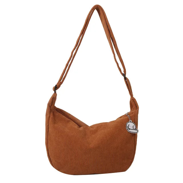 Bolsos bandolera de pana para mujer