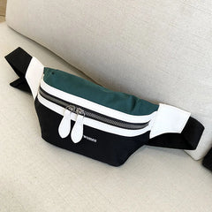 Canvas Leisure Panelled Fanny Pack