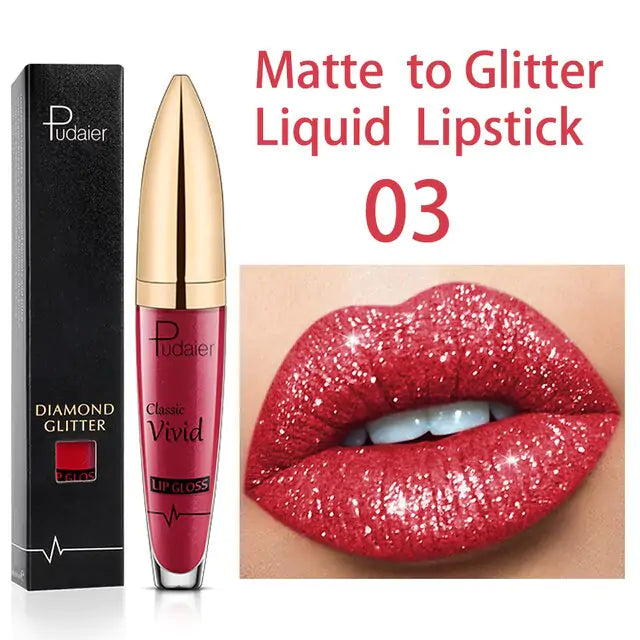 Brillo labial brillante de larga duración