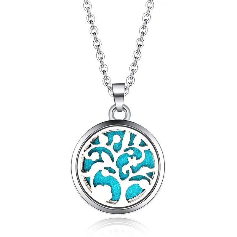 Collar con colgante de aromaterapia y difusor de aceites esenciales