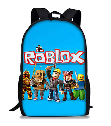 Mochila de Roblox con dibujos animados en 3D para niños