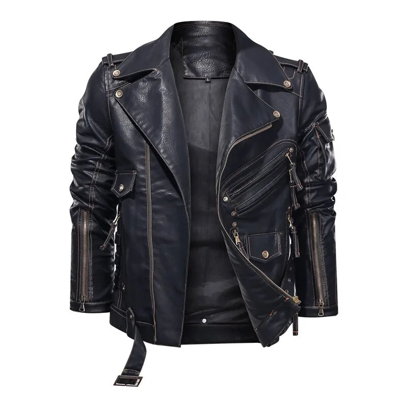 Chaqueta de cuero para hombre