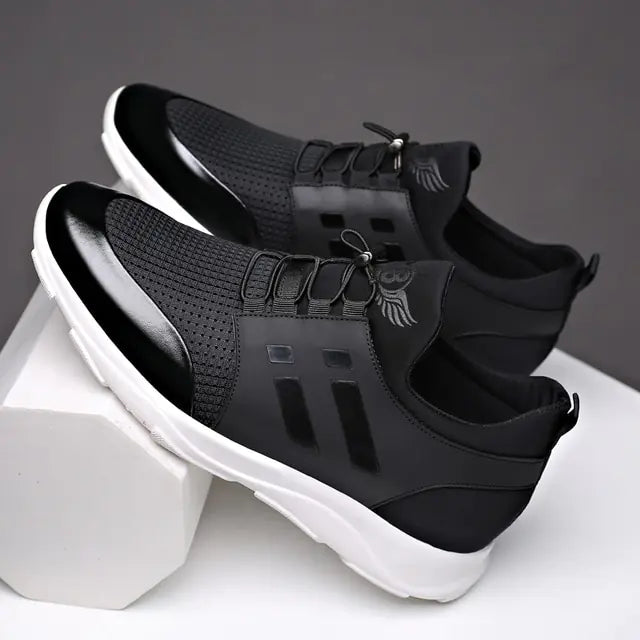 Zapatos de hombre 2022 de calidad, de piel de vaca y licra, marca