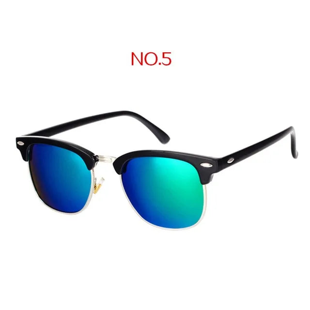 Gafas de sol cuadradas vintage de diseñador de marca clásica