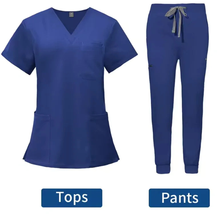 Conjunto de jogging con uniforme médico