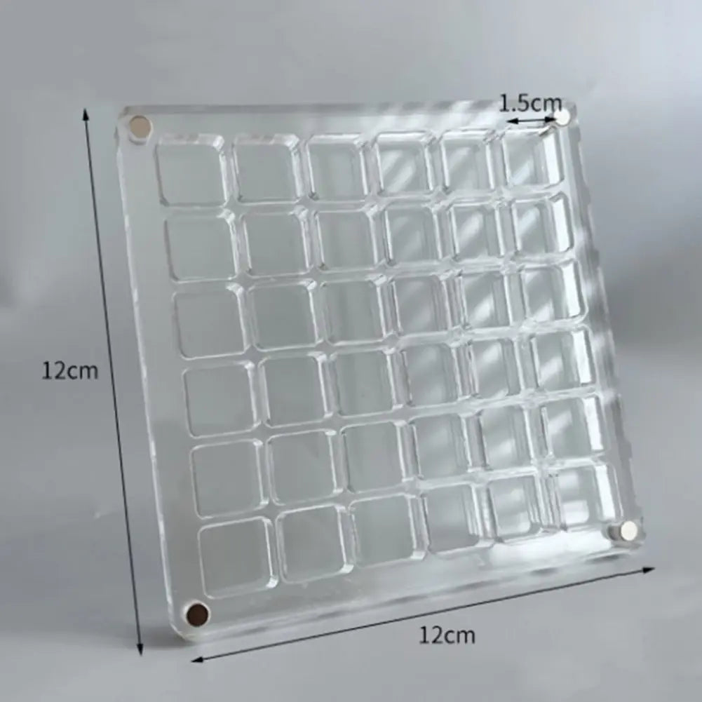 Caja de presentación de conchas marinas magnéticas de acrílico
