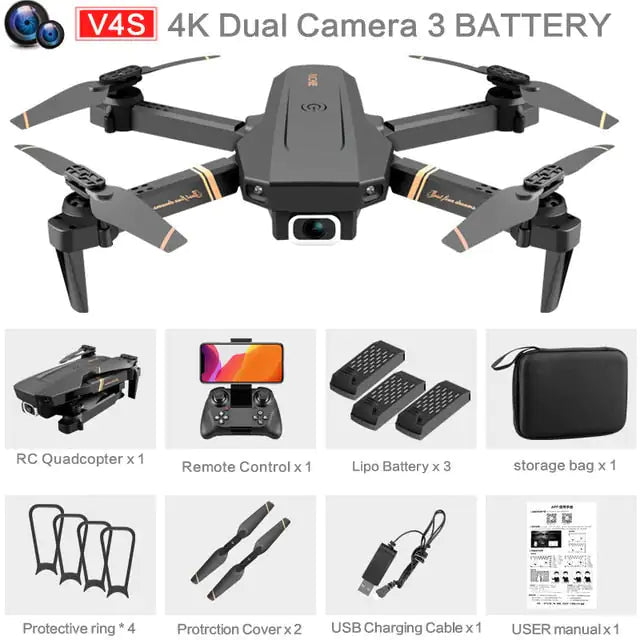 Drone cuadricóptero con cámara dual