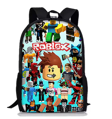 Mochila de Roblox con dibujos animados en 3D para niños