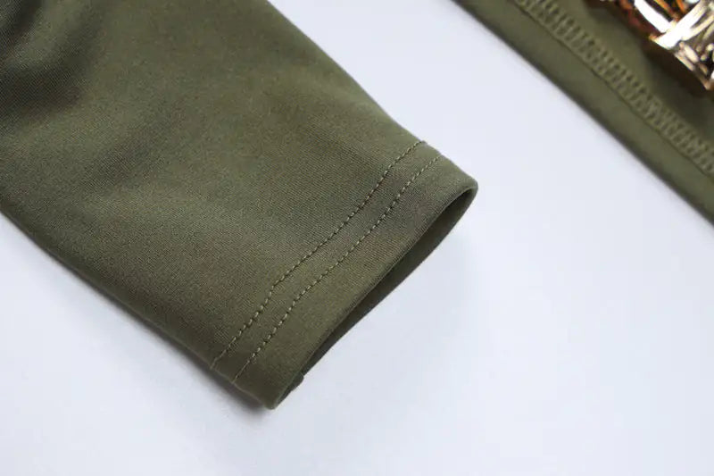 Conjunto de pantalones acampanados de canalé