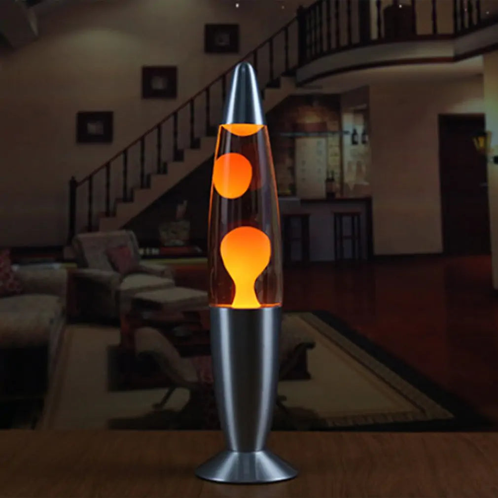 Lámpara de noche creativa con lava volcánica