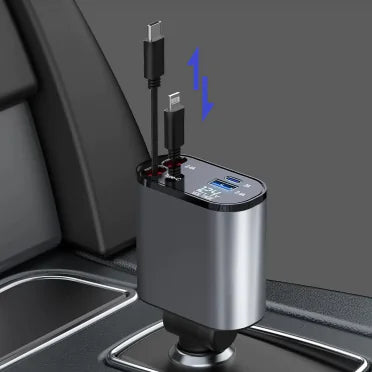 Cargador retráctil para coche