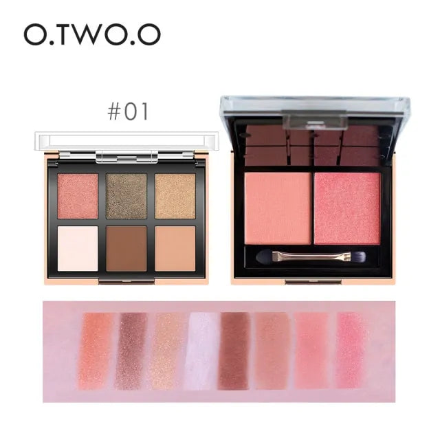 Paleta de sombras de ojos de colores para maquillaje, kit cosmético