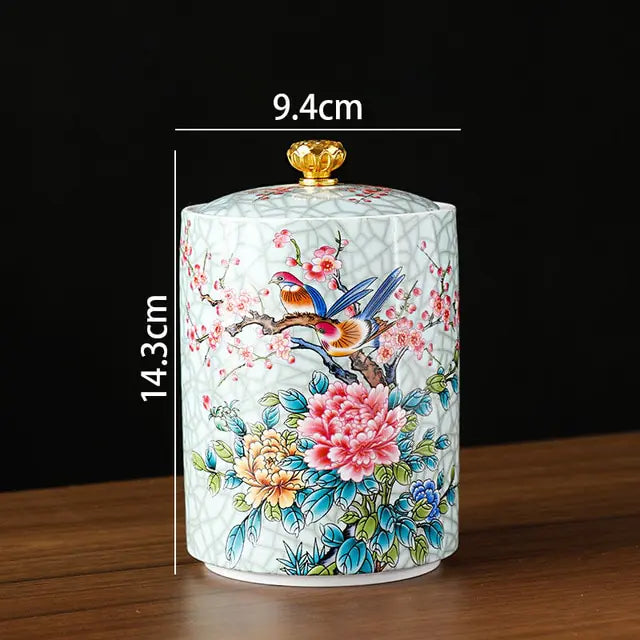 Tarro de cerámica de almacenamiento europeo