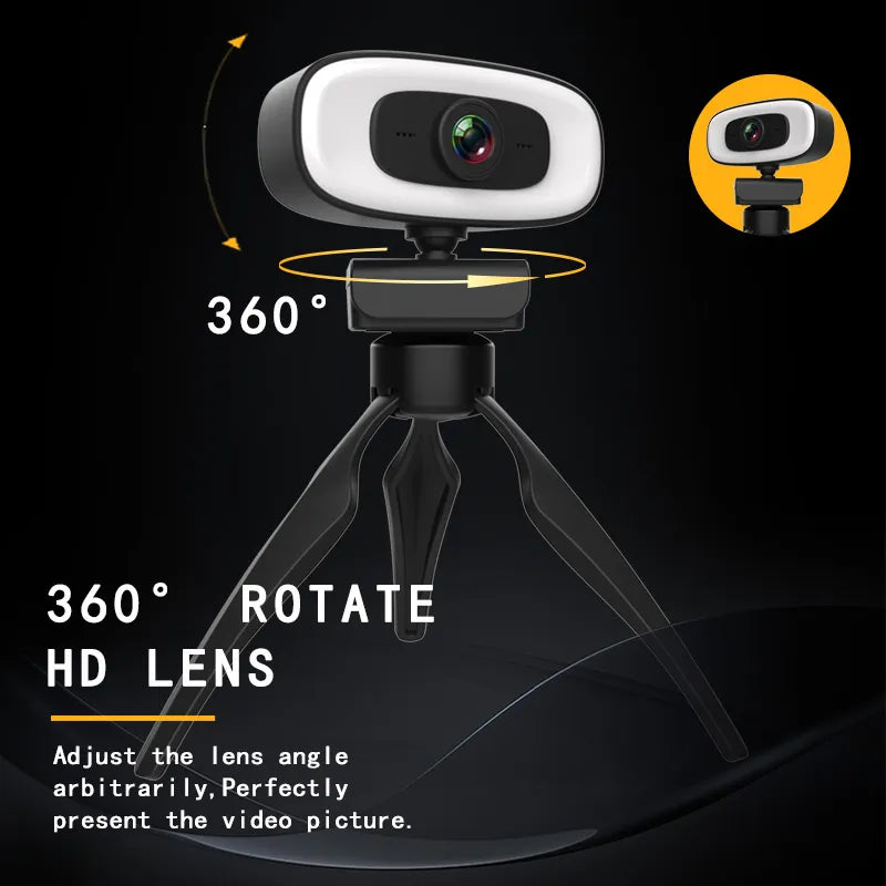 Mini cámara web HD 4K