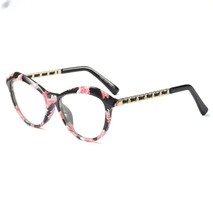 Gafas cuadradas de color caqui con forma de ojo de gato