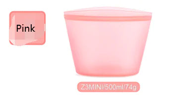 Bolsas de almacenamiento reutilizables de silicona PEVA para alimentos frescos