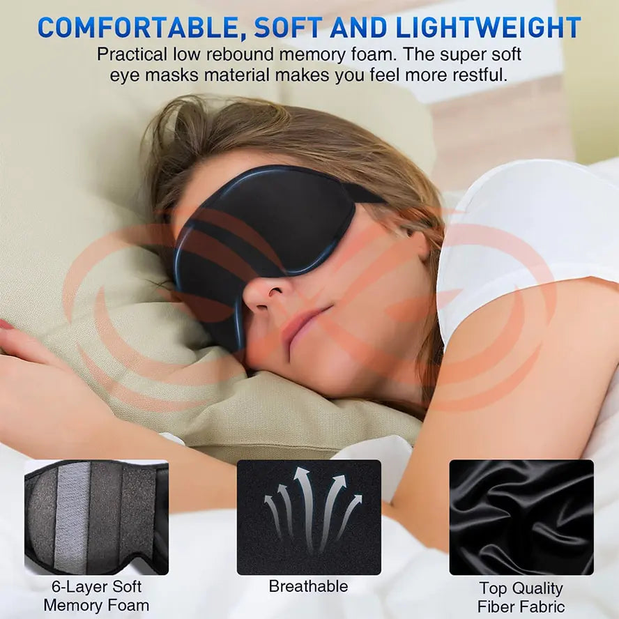 Máscara para dormir con copas contorneadas en 3D