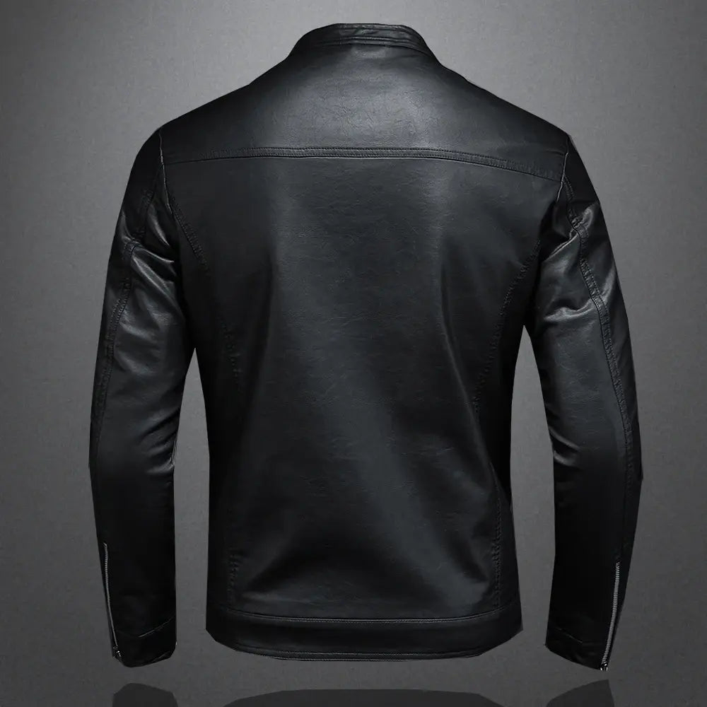 Chaqueta de cuero de otoño
