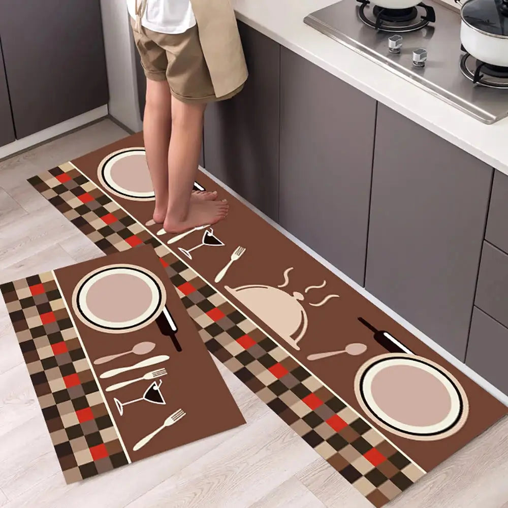 Alfombrilla de cocina moderna antideslizante