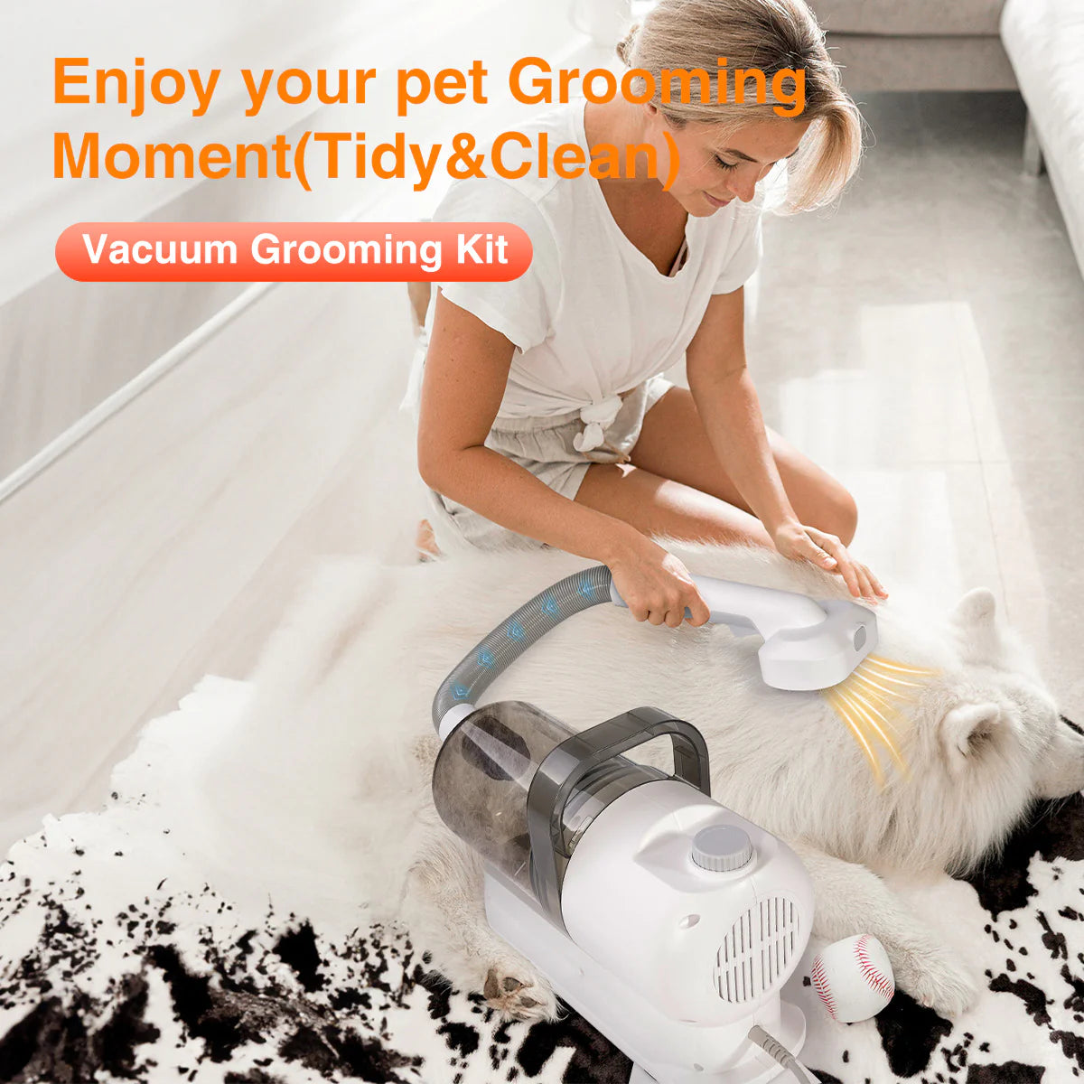 Pet Grooming Pro: máquina de succión y tijeras todo en uno para un cuidado del pelaje sin esfuerzo