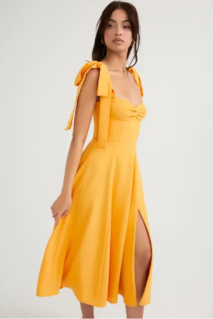 Vestido largo informal elegante de verano para mujer