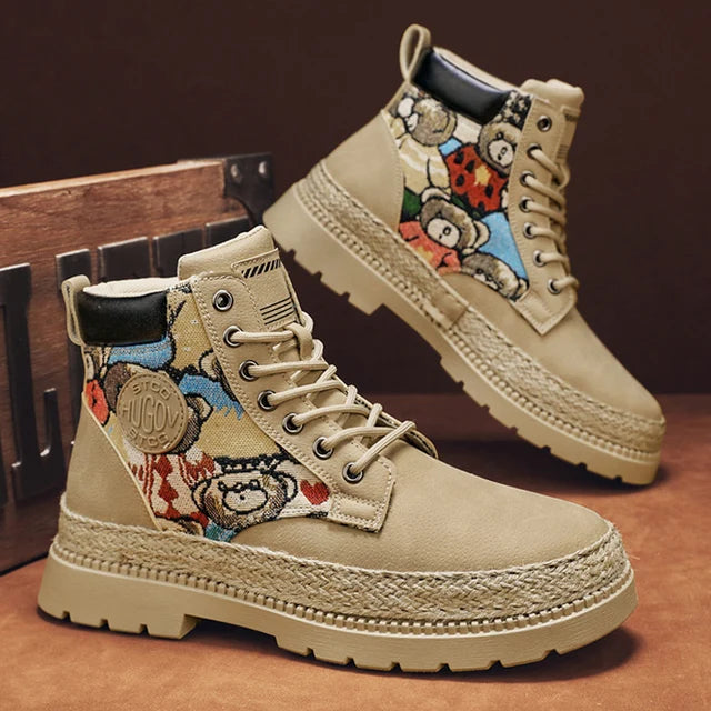 Botas de hombre CYYTL, zapatos de invierno de cuero